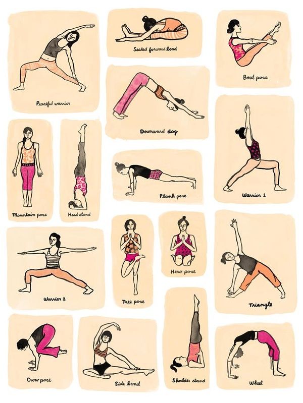 Yoga poses.