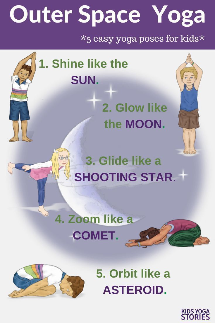 Outer Space Yoga Poses and Kids Books