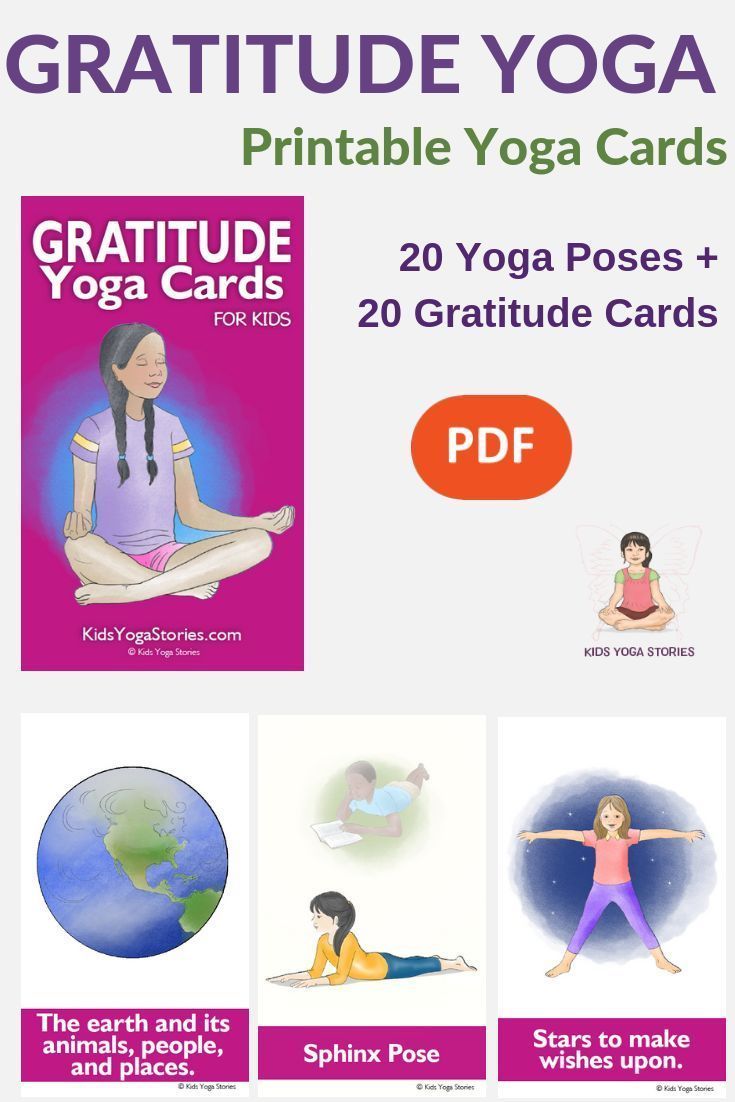Gratitude Yoga Cards for Kids