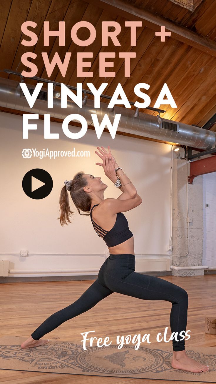 Take This Short and Sweet 35-Minute Vinyasa Yoga Flow (Free Yoga Class)