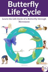 Learn Life Cycle of a Butterfly through Movement | Kids Yoga Stories