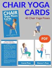 Chair Yoga Poses for Kids Cards