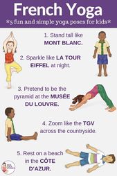 French Yoga Poses for Kids