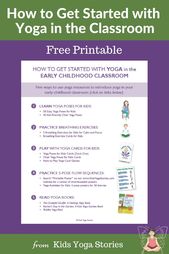 How to Get Started with Yoga in the Classroom (Printable Poster)