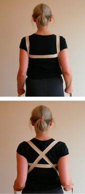 Use A Long Strap to Take Your Shoulders Back