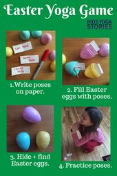 12 Easter Yoga Poses for Kids + Easter Yoga Game - Kids Yoga Stories | Yoga stories for kids