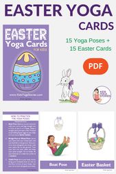 Easter Yoga Cards for Kids