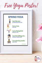 Yoga for Spring + Printable Poster - Kids Yoga Stories | Yoga stories for kids