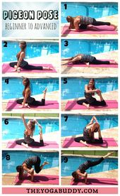 Pigeon yoga pose helps to alleviate and prevent sciatica
