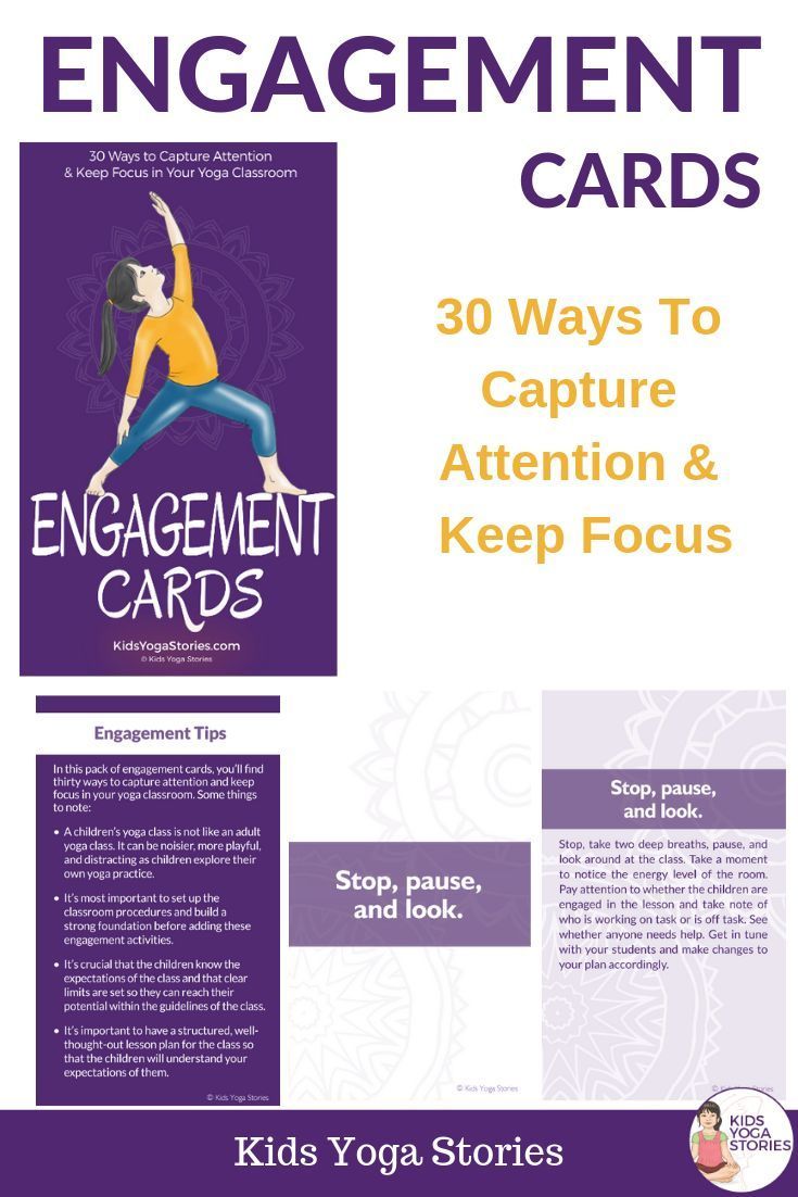 Engagement Cards to help keep kids focused!