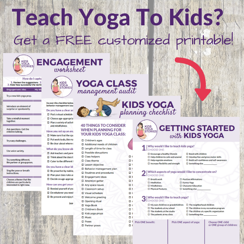 How to Teach Kids Yoga - Free Printables + Video Series