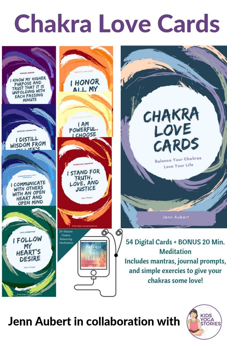 Chakra Love Cards - digital chakra cards PLUS BONUS chakra clearing meditation