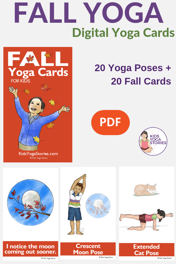 Fall Yoga Cards for Kids
