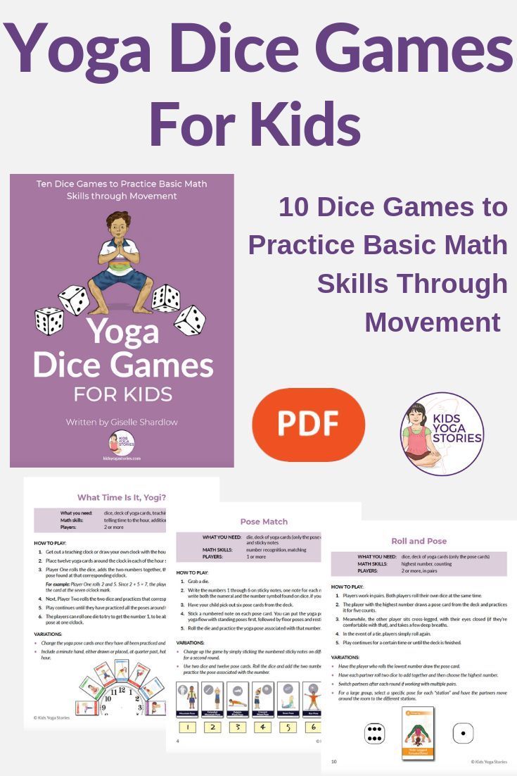Yoga Dice Games for Kids