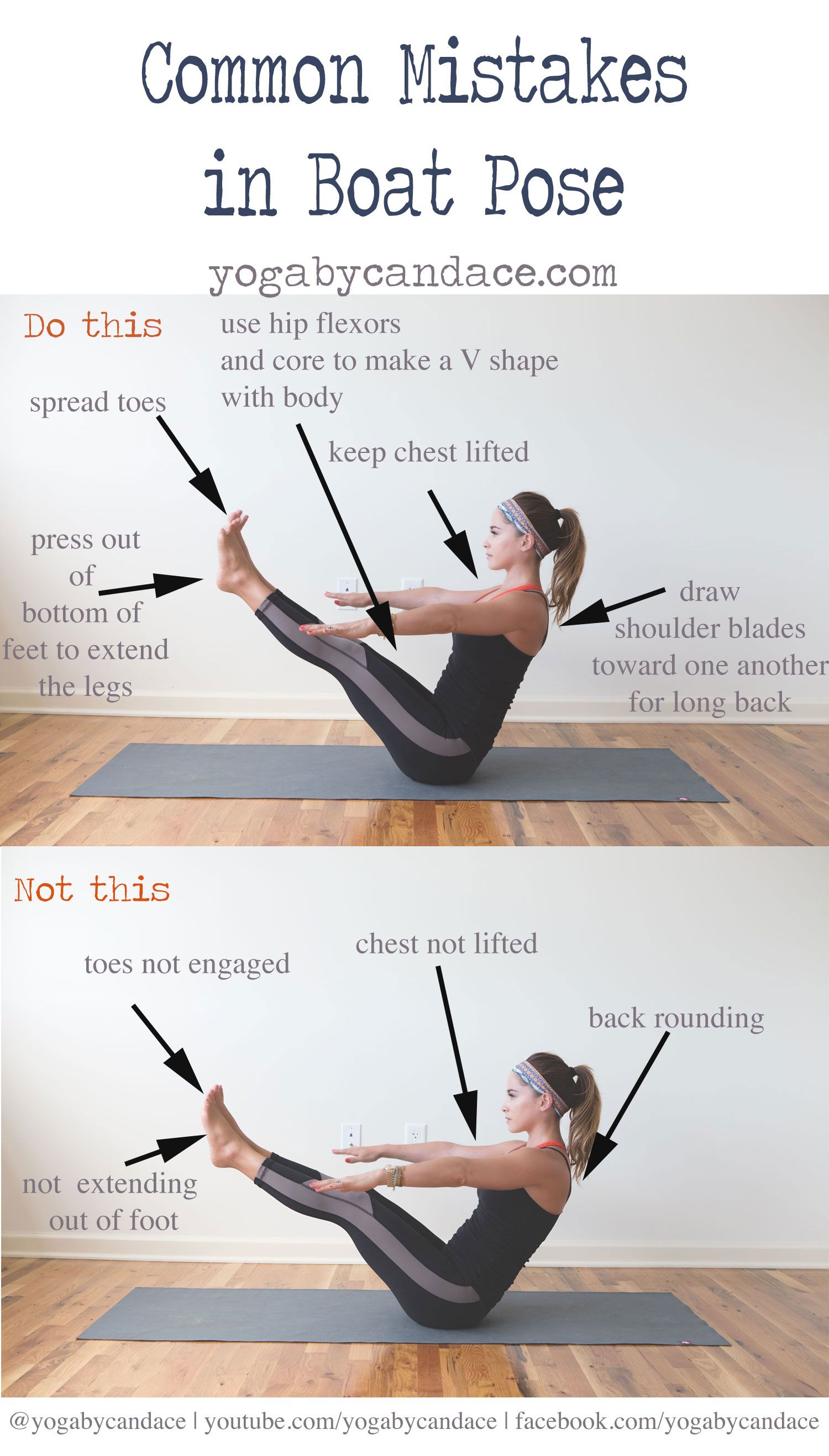 Common Mistakes in Boat Pose — YOGABYCANDACE