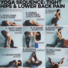Erica Tenggara on Instagram: “YOGA SEQUENCE: TIGHT HIPS & LOWER BACK PAIN This is targeted to newbies & those who find sitting on the floor challenging & in particular…”