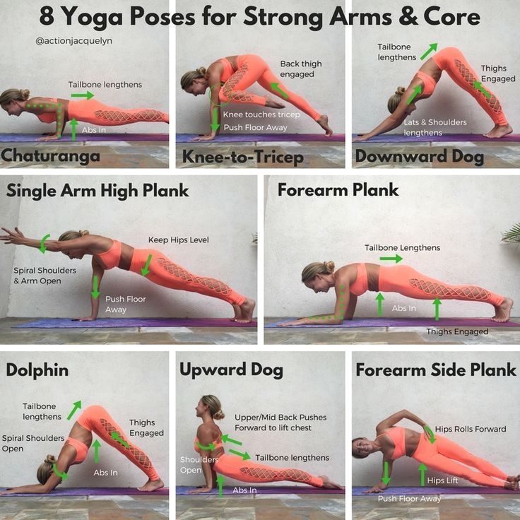 Use these powerful and effective yoga poses for your arm workouts. These 8 poses...