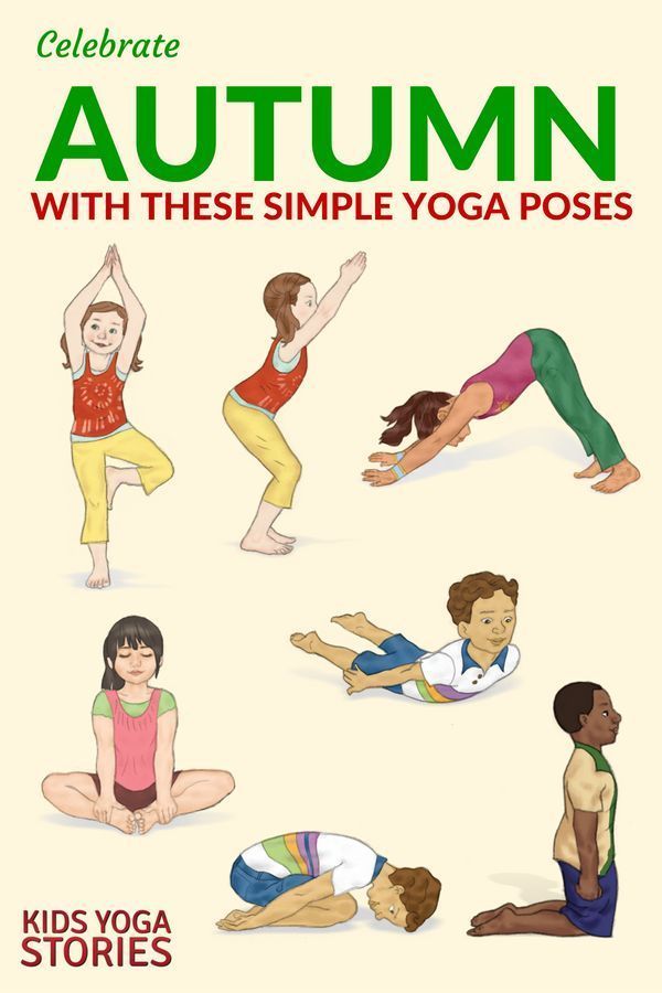 10 Autumn Yoga Poses for Kids (+ Printable Poster) - Kids Yoga Stories | Yoga resources for kids