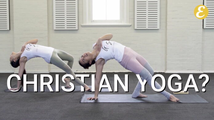 Do yoga poses worship gods?
