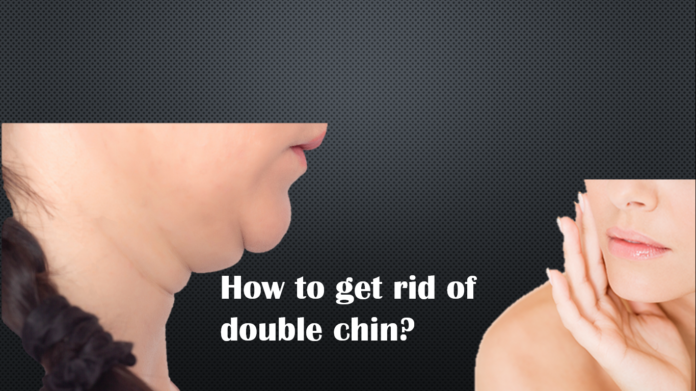 What causes a double chin?