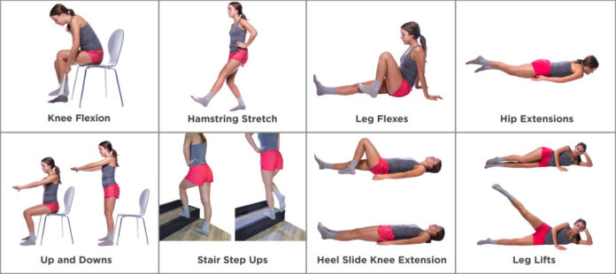 What are 3 exercises to strengthen your knee?