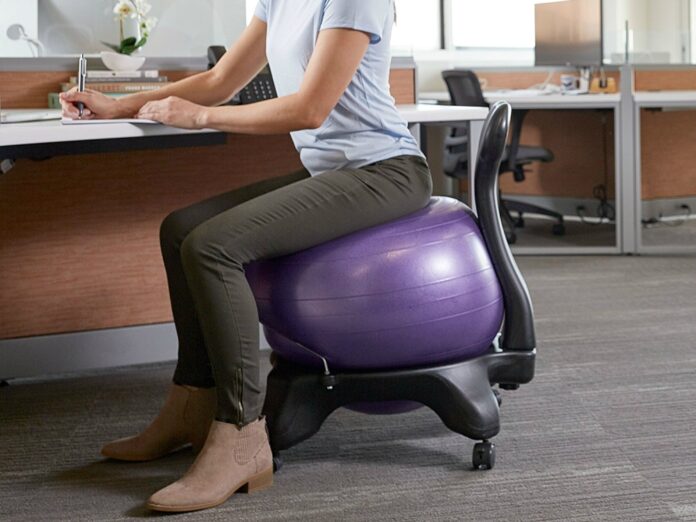 Is it better to sit on a yoga ball at work?