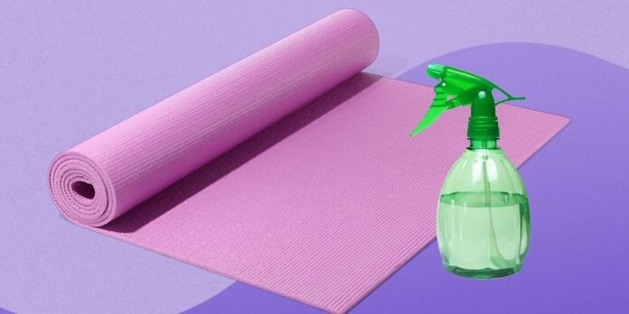 Can you use Clorox wipes on yoga mat?