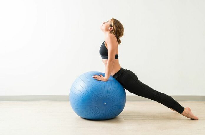 Is it healthy to sit on an exercise ball at work?