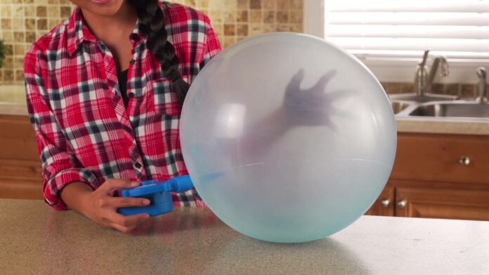 How do you deflate an exercise ball without a pump?