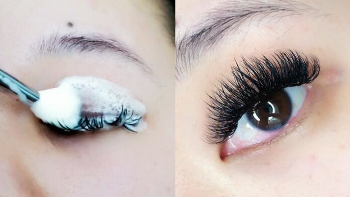 Should I brush my lash extensions when wet?