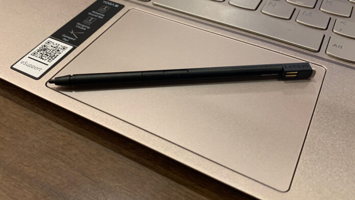 What Lenovo laptops come with a pen?