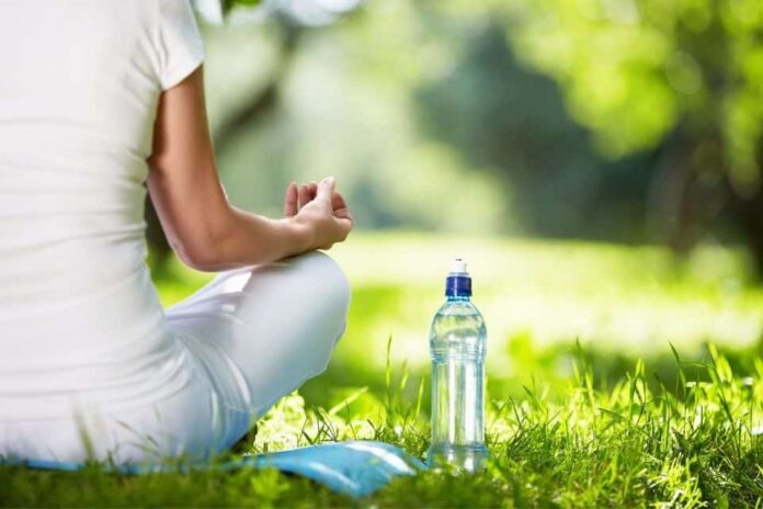 Why should you not drink water during yoga?