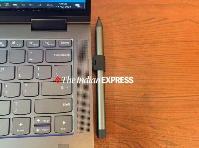 Which Lenovo laptop comes with pen?
