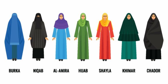 When can a woman take off her hijab?
