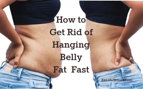 What causes hanging belly fat?
