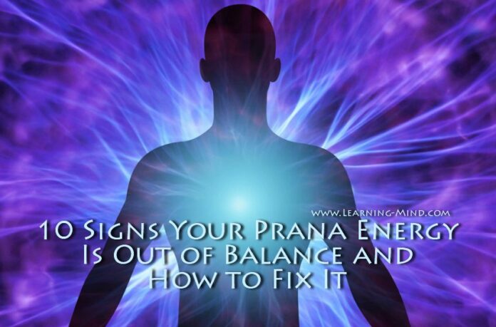 How does prana leave the body?