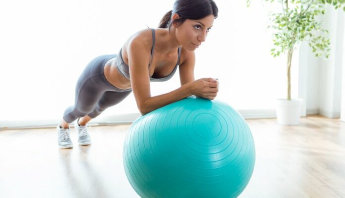 Is it healthy to sit on an exercise ball at work?