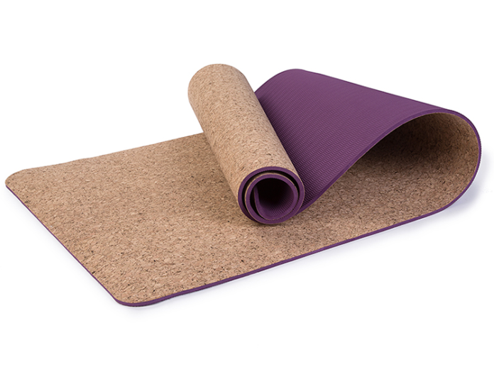 How do you clean a cork yoga mat?