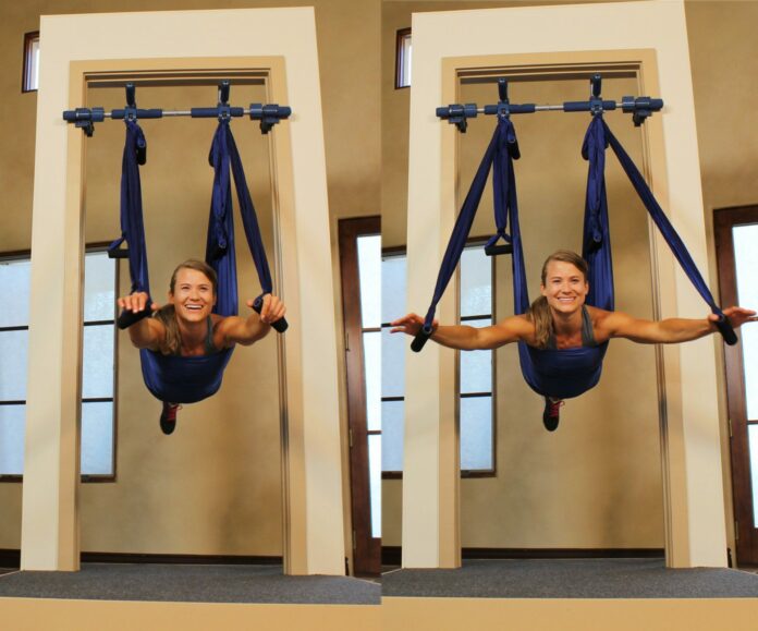 How much space do you need for aerial yoga?