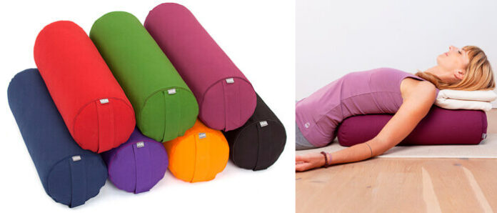 What is a yoga bolster made of?