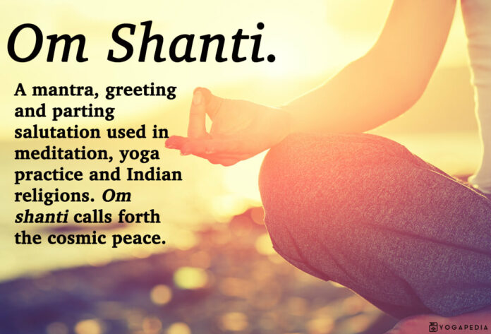 What is the motto of Om Shanti?