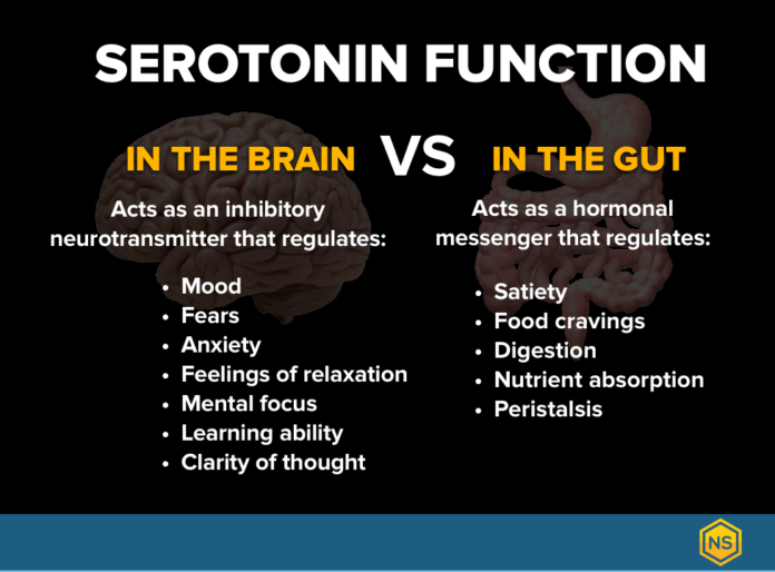 What causes serotonin to drop?