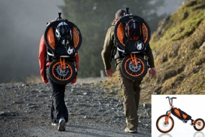 How do you carry a backpack on a bike?
