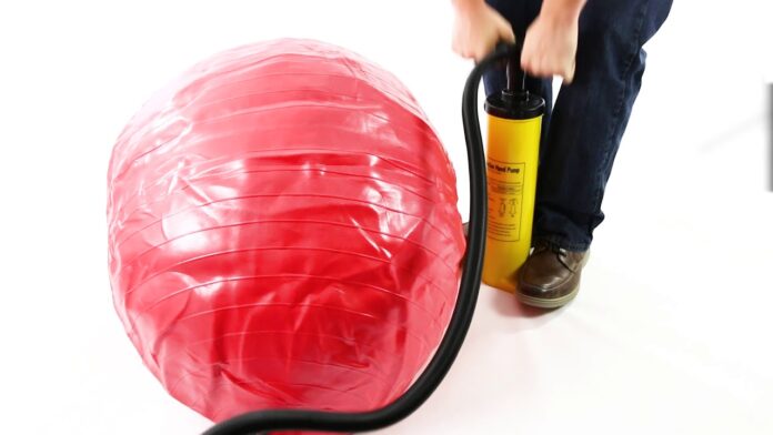 How much PSI is in an exercise ball?