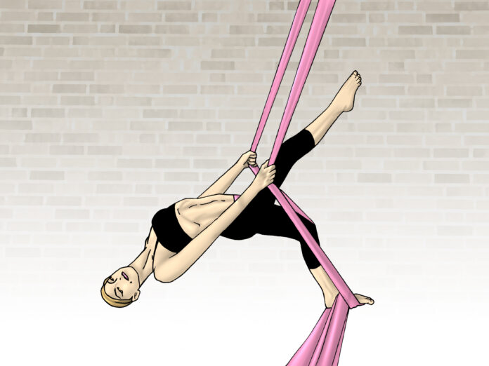 How do you practice aerial silks at home?