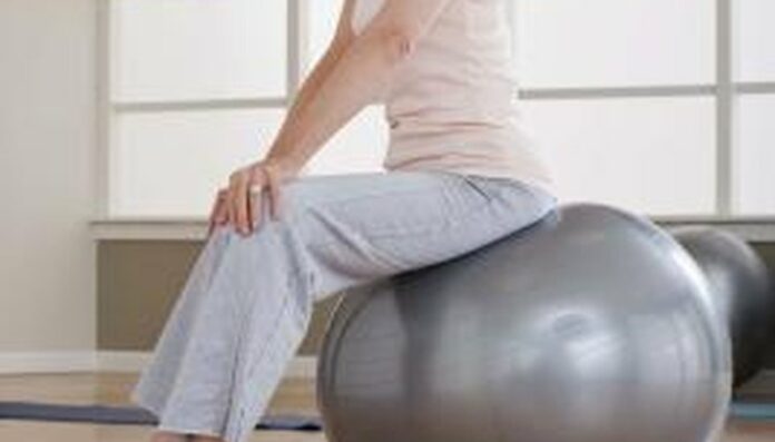 How do you lose belly fat on an exercise ball?