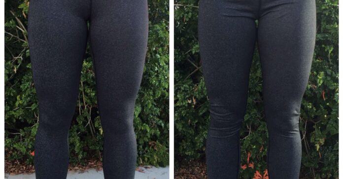 Do leggings fall down because they are too big or too small?