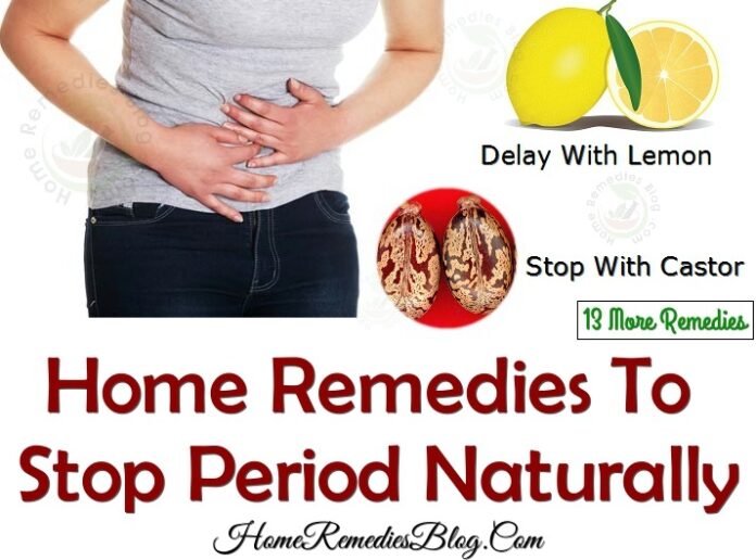 What can I drink to stop my periods?