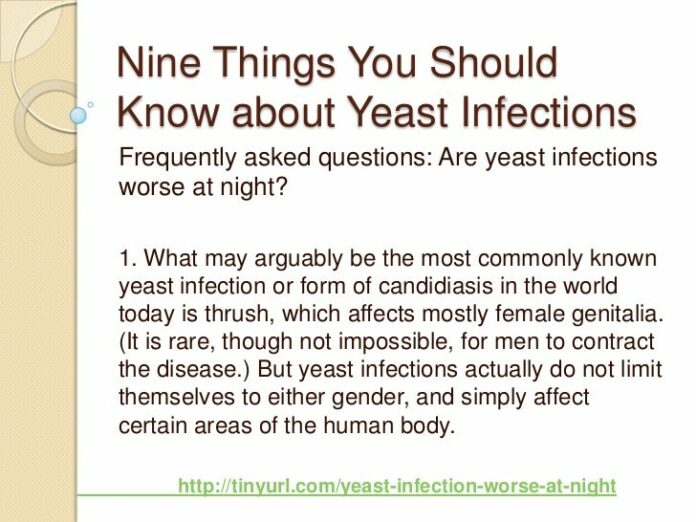 How often should you shower with a yeast infection?